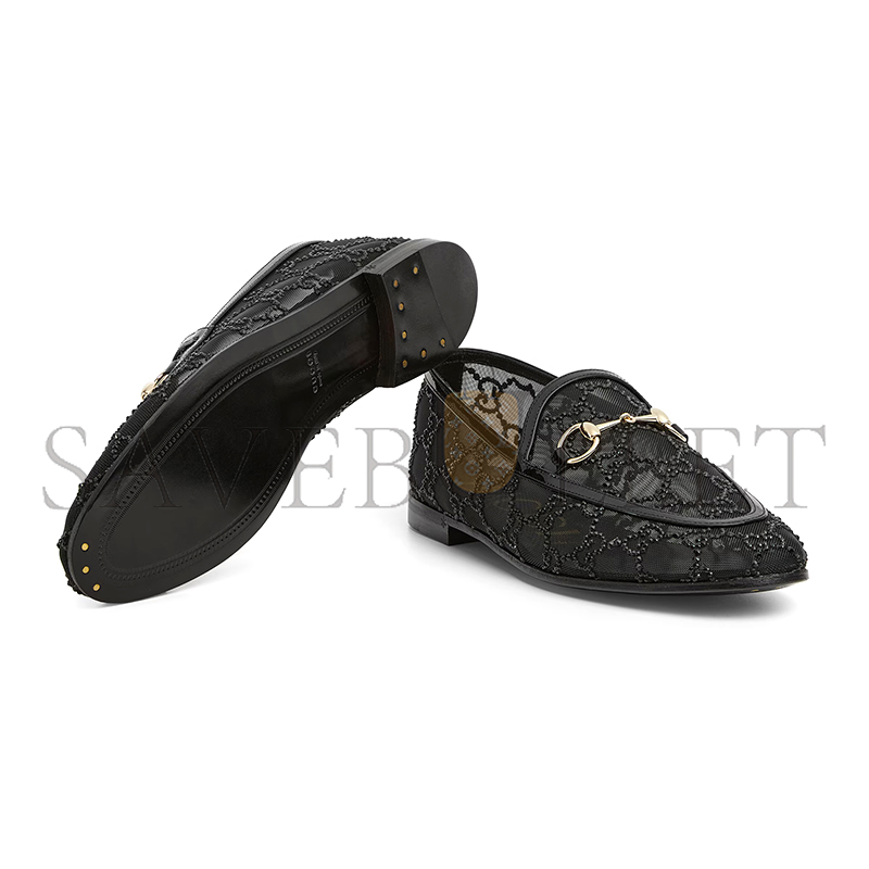 GUCCI WOMEN'S GG CRYSTAL GUCCI JORDAAN LOAFER 835483 GUCCI WOMEN'S GG CRYSTAL GUCCI JORDAAN LOAFER 835483